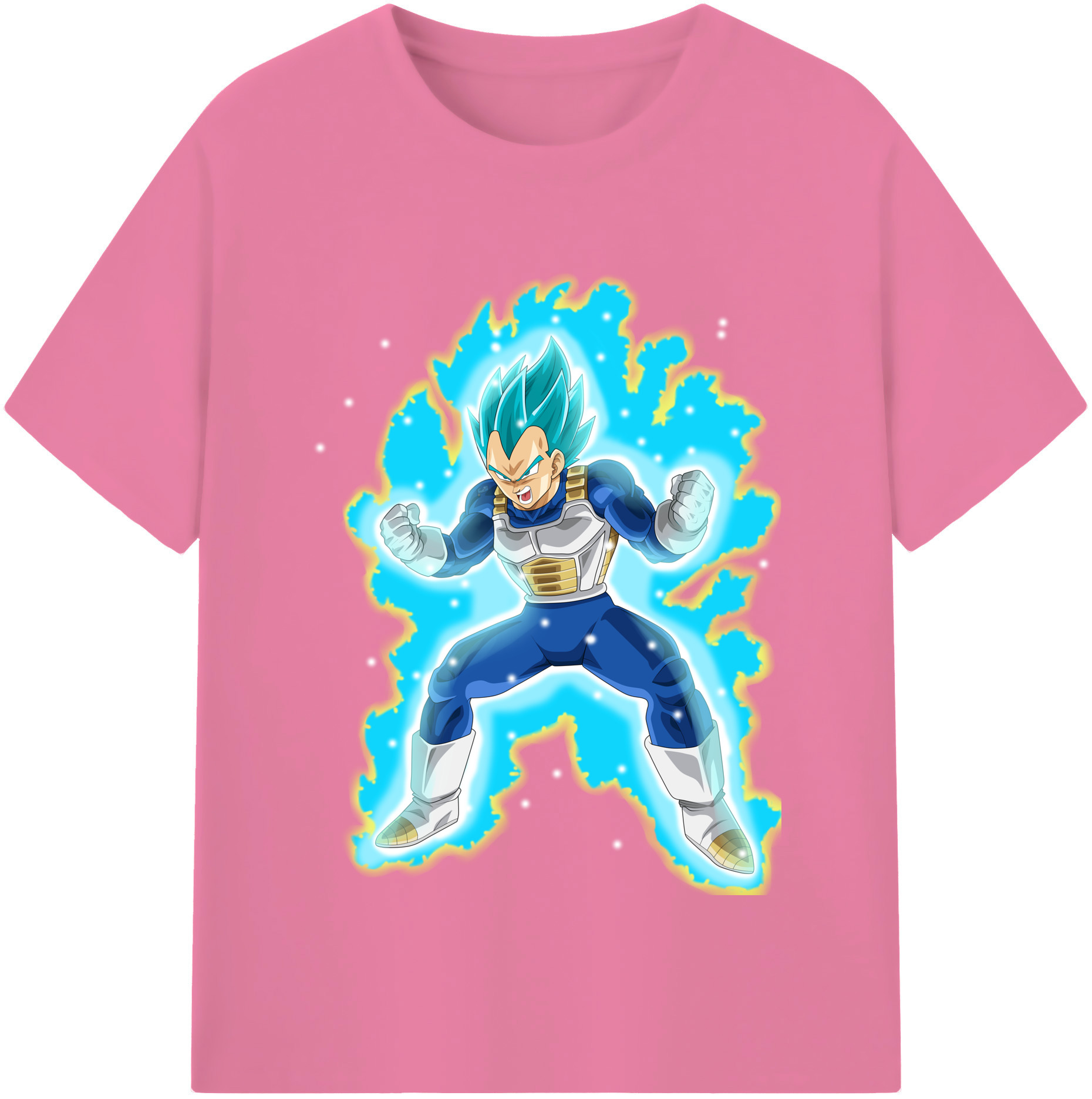 （画像用） ドラゴンボール ベジータ四世（Bejīta Yonsei）DRAGON BALL Vegeta IV 綿100％半袖Tシャツ（フロントプリント）